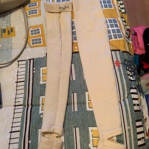 Lululemon breathe leg warmers, beige/ off white color